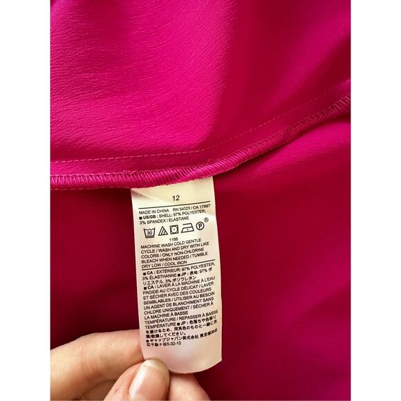 NWT Banana Republic FLUTTER-SLEEVE KNEE-LENGTH DRESS Size 12 - Picture 7 of 9